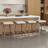 Modern Upholstered Counter Stool With Wood Frame,Counter Height Bar Stool For Kitchen Island,Coffee Bar (Set Of 4)-1077832891