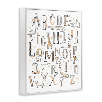 Abdualeem Nursery Animal Alphabet Chart Soft Art