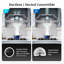JOEAONZ 1250CFM Convertible Insert Range Hood in Stainless Steel,4 Speed Gesture/Voice /Remote Control with 3 Lights