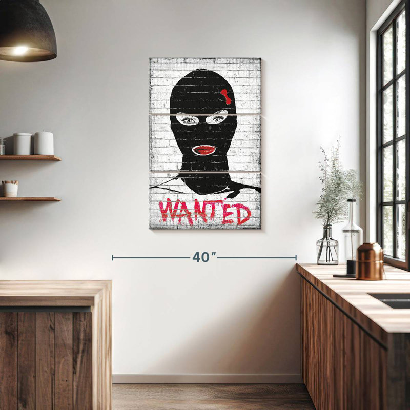 Wanted Chic Robber, 38" H x 24" W