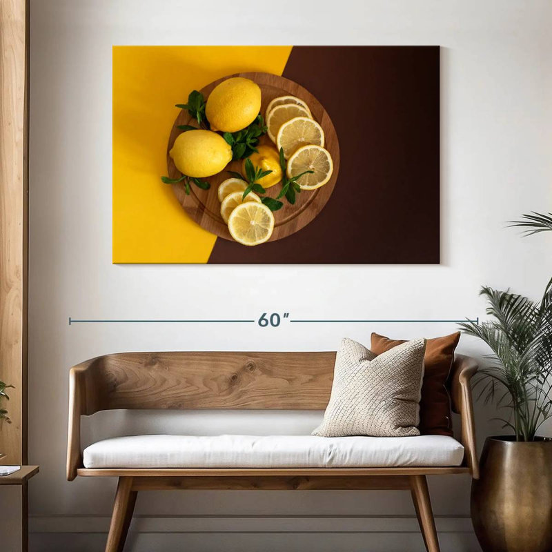 Yarlin Lemon Fruit Board, 32" H x 48" W