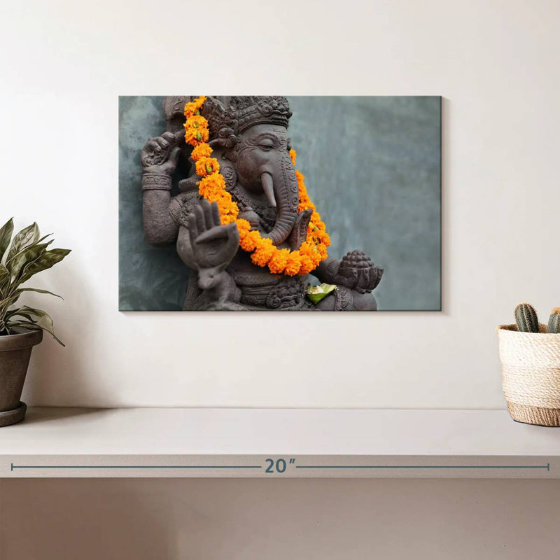 Adella Ganesha Statue, 8" H x 12" W