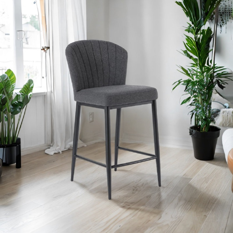 Tabouret en tissu, Graphite
