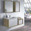 Armoire de meuble-lavabo double 2 tiroirs avec lavabo brillant Toscana DAX Modena-114818549