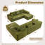  Aucun assemblage de canapé modulaire rembourré avec coussins 4 pièces Cloud-462008461-462008462