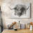 Soft Focus Highland Cattle II-Gallery Wrapped Canvas
