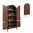 71 Inch Tall Arched Cabinet, 5-Tier Arched Kitchen Pantry Cabinet With Doors & Shelves-288619959