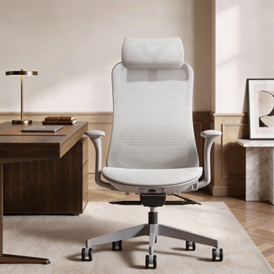 Ergonomic Mesh Task Chair, Adjustable Office Chair with 2D Headrest & 3D Armrest, Home Office Desk Chair with Lumbar Support, Recline Function