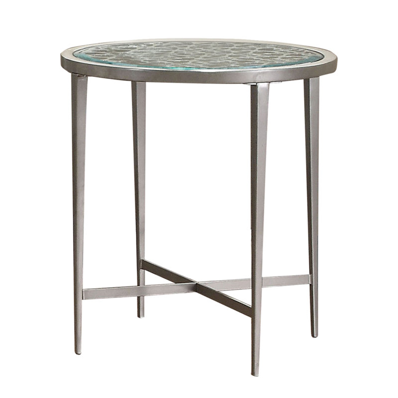 Savanna Glass Top End Table