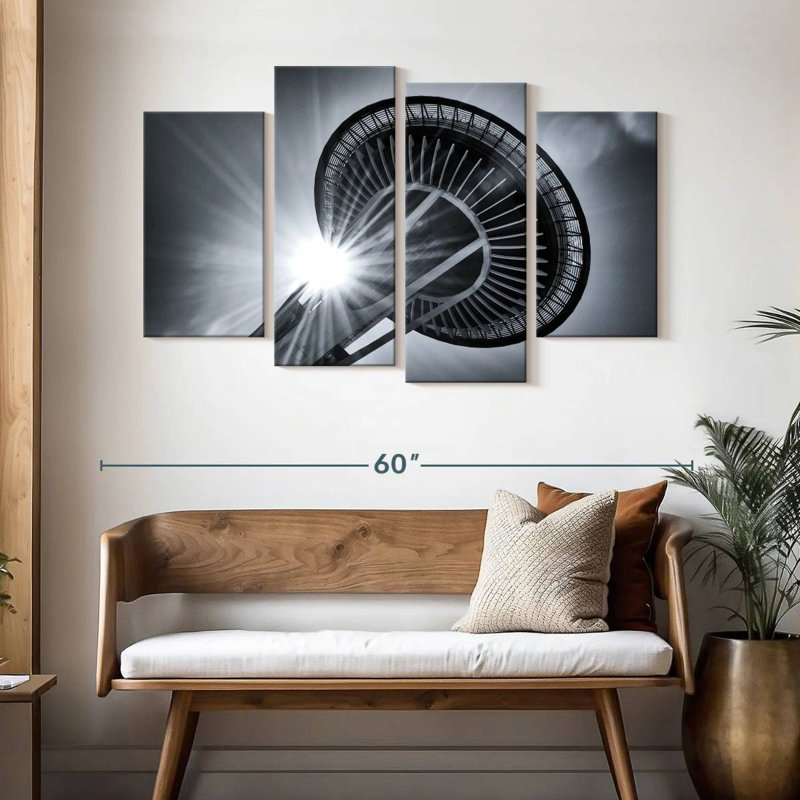 Lilie Space Needle Sunburst, 32" H x 52" W