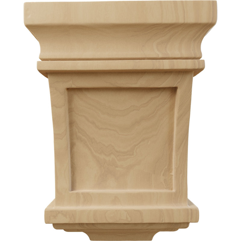 Support en bois / corbeau H 7 po x l 5 po x P 3 po, Cerisier