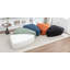 Repose-pieds rembourré en fausse fourrure Sam-1424574119