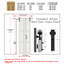 Bi-Fold Barn Door, 3-Panel Folding Door With Sliding Hardware Kit Set, Finished Closet Door Slab-112201335