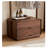 Elegant Walnut Wood Garment Rack with Storage