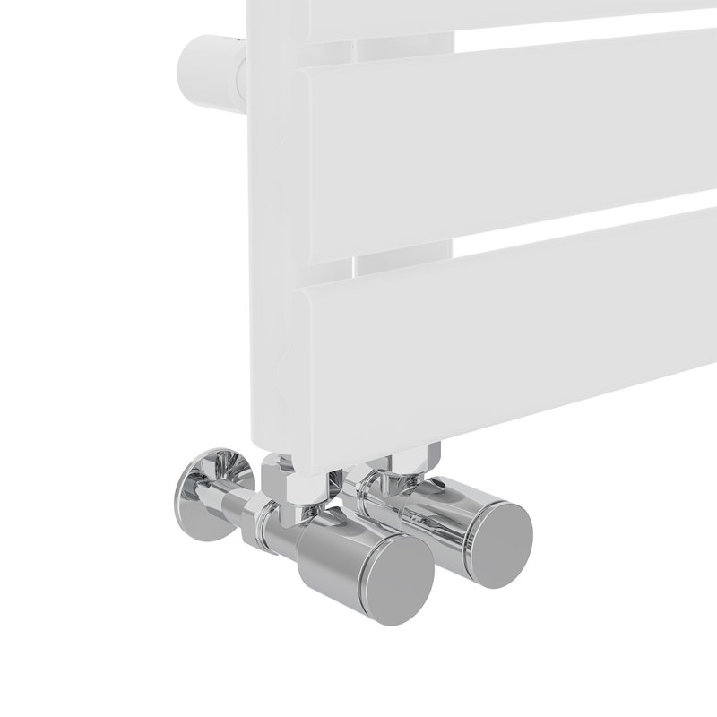 Brayner Flat Panel Towel Rail Heated Towel Rails, White