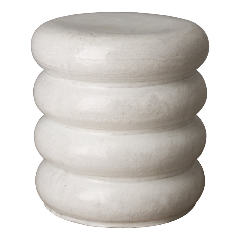 Ravenna Garden Stool, White