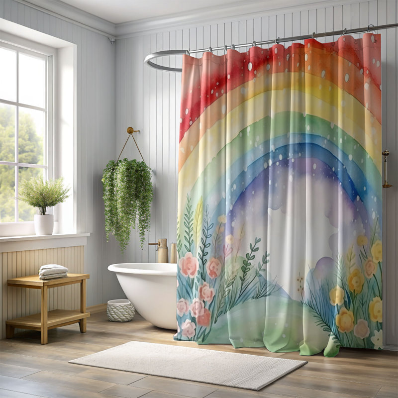 Rideau de douche standard 1 pièce Natural Hues, H 74 po x l 71 po