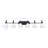 6-Light Dimmable Vanity Light with Geometric Frosted Glass Shades for Bathroom-1762960516