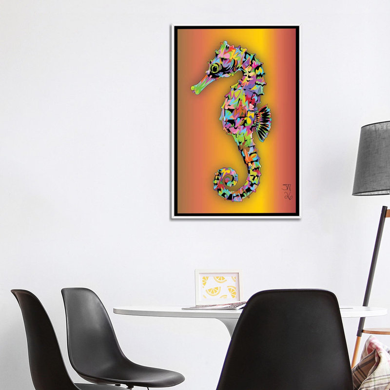 Sea Horse 2026 by TECHNODROME1 - Gallery-Wrapped Canvas Giclée on Canvas, 101.6 cm H x 66.04 cm W x 4.445 cm D, White