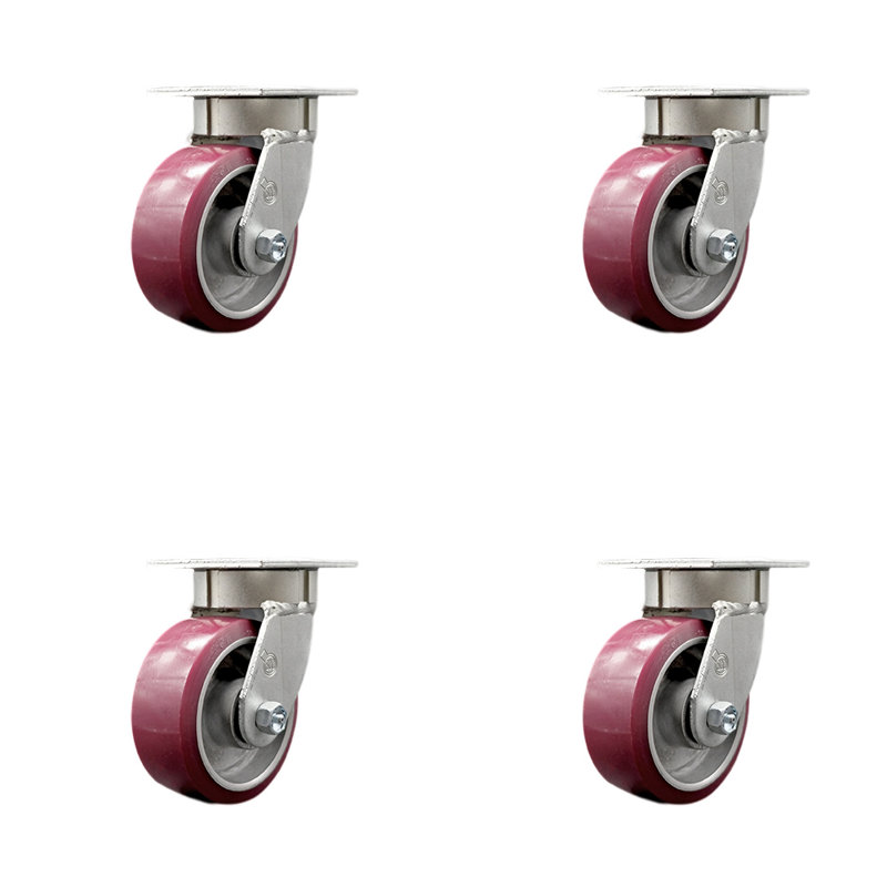 Roulettes pivotantes Kingpinless