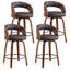 Tabouret de comptoir pivotant confortable avec pieds en bois massif durable-120285787-120285789