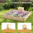 49 X 49 X 10 Inch Raised Garden Bed With Compost Bin And Open-Ended Bottom