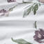 Édredon taupe et floral avec draps modernes