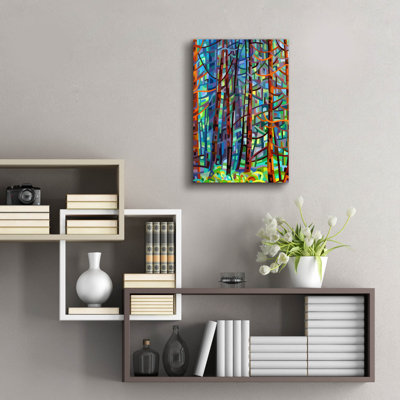 «In A Pine Forest» par Mandy Budan, art mural en verre acrylique