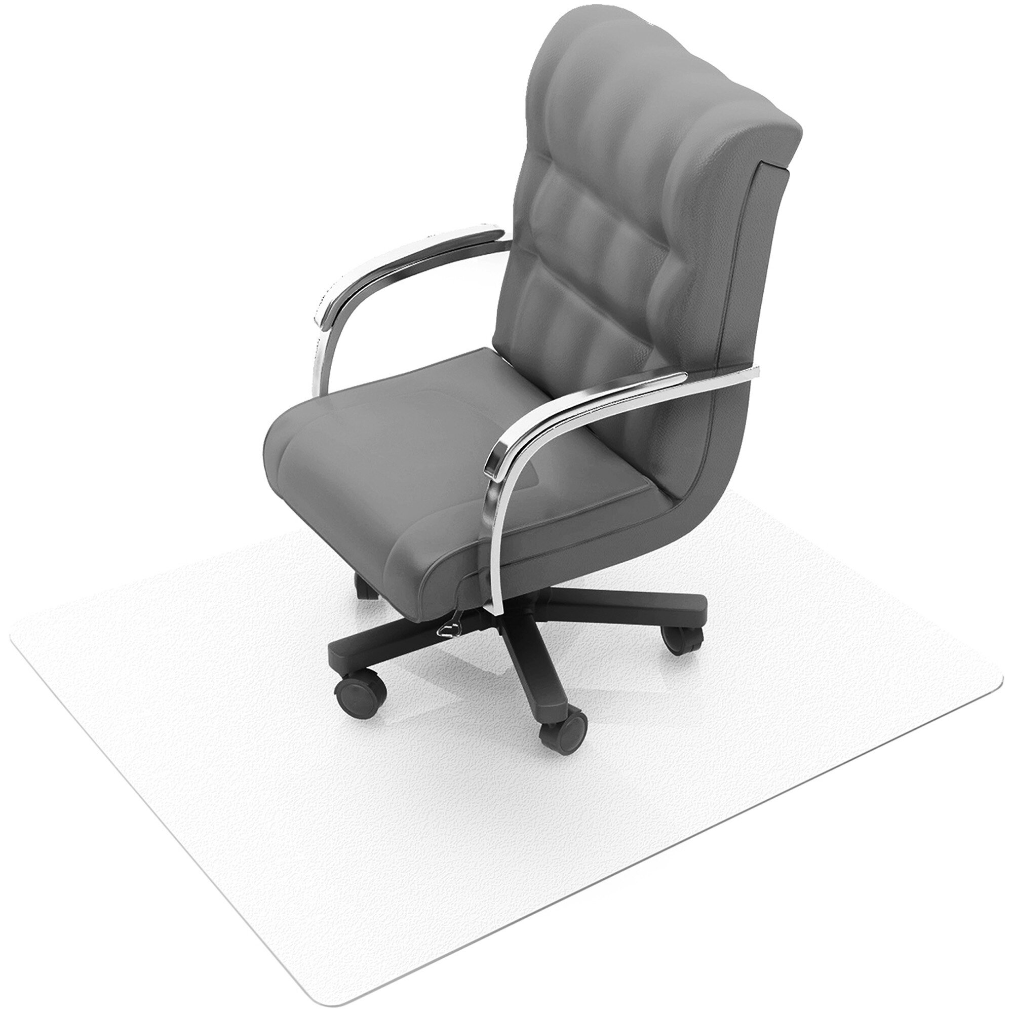 Heavy-Duty Unbreakable Rubber Desk Chair Mat for Carpet Floors