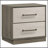 Edmondson Grey Oak 2-drawer Nightstand