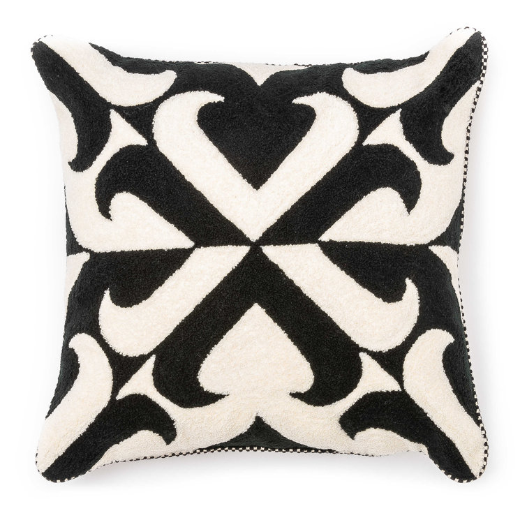 MacKenzie-Childs  Courtly Check Ruffled Square Throw Pillow