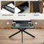 Ensemble de salle à manger 5 pièces avec table rectangulaire extensible de 55 à 71 pouces et 4 chaises en polyuréthane-111032595