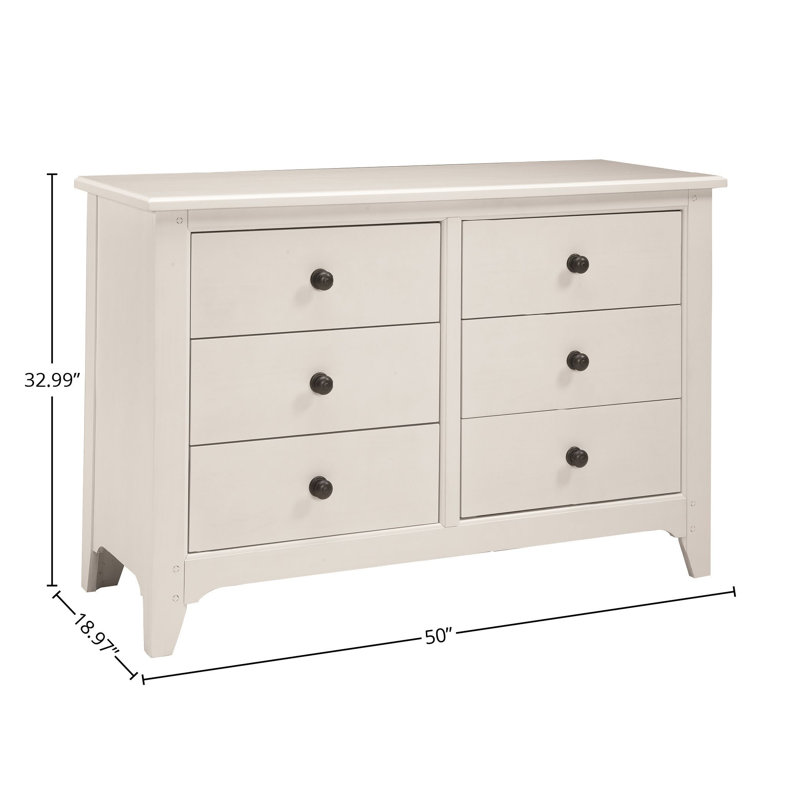Mabank Kids Dresser, Sea Shell White