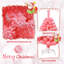 Arbre de Noël rose en flocage artificiel en PVC-137626719