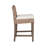 Kogan Rattan and Solid Wood Upholstered Stool-965646412