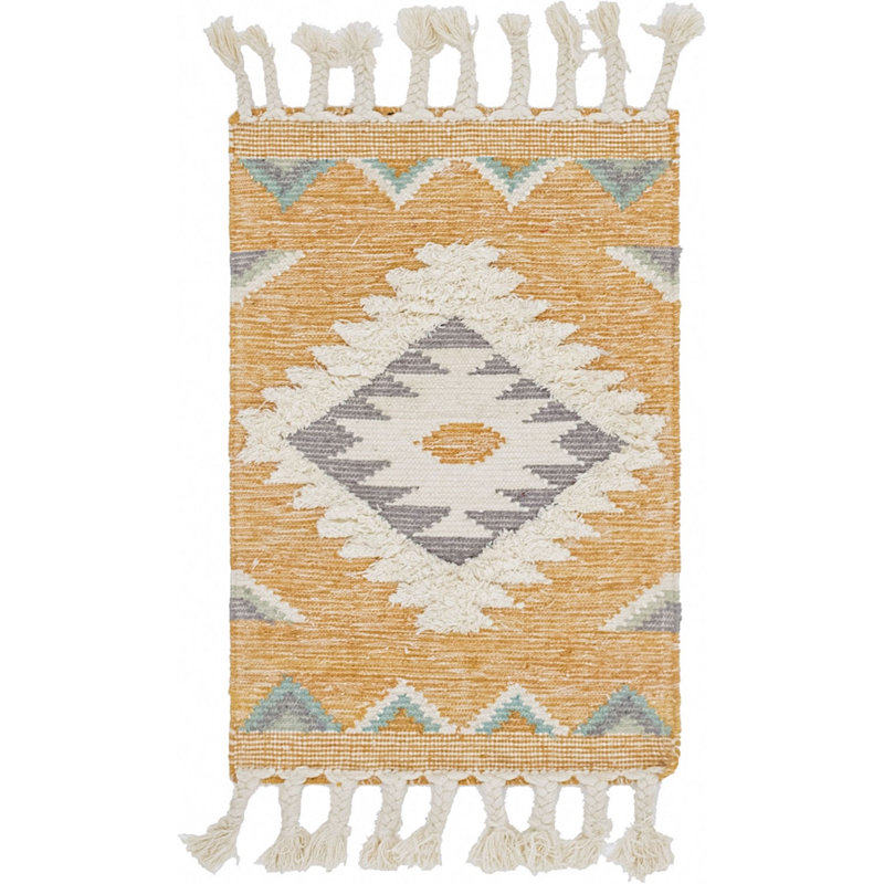 Tapis de couleur sud-ouest / auberge Alenah couleur écorce, Rectangle de 2 pi x 3 pi