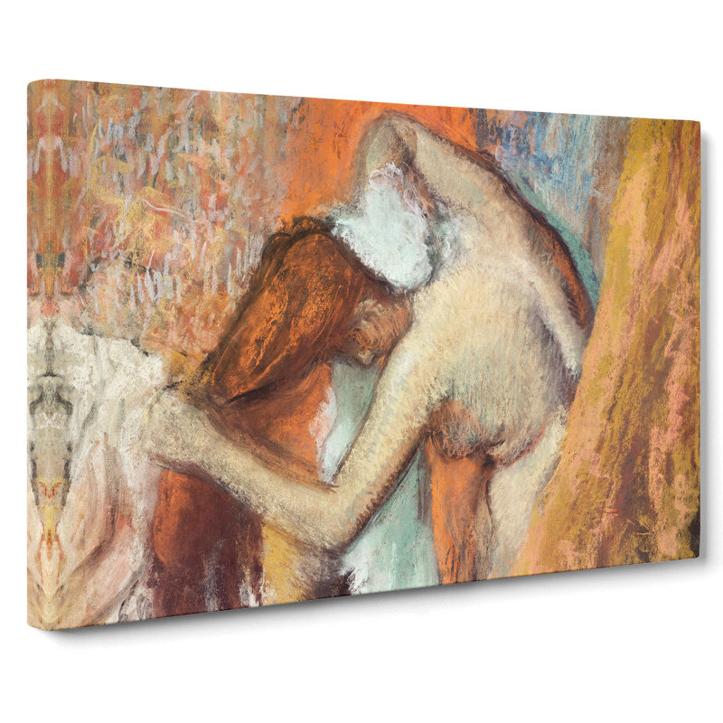 Nude Woman Vol.4 by Edgar Degas - Wrapped Canvas Painting, 35cm H x 50cm W x 3cm D
