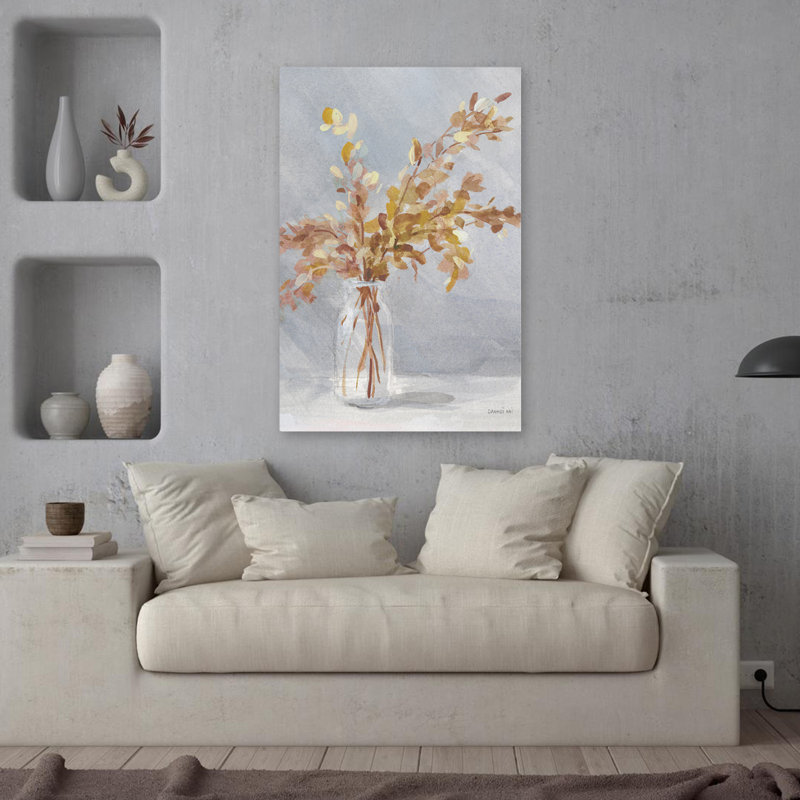Automne et campagne brune, art d'automne II, H 36 po x l 24 po