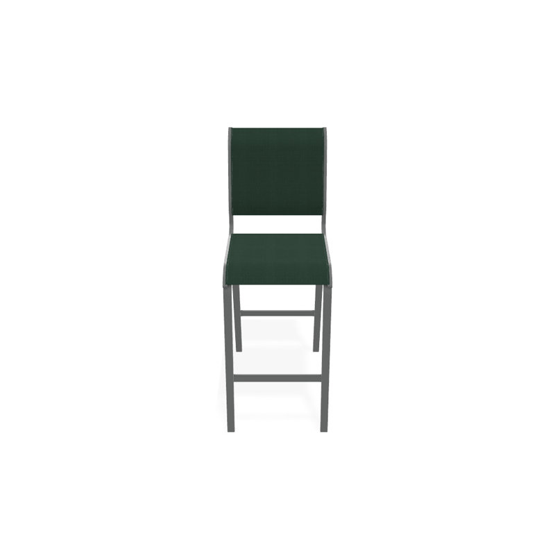 Tabouret de bar 29,5 po Holna, Graphite texturé, Vert forêt 22D Sunbrella® vert