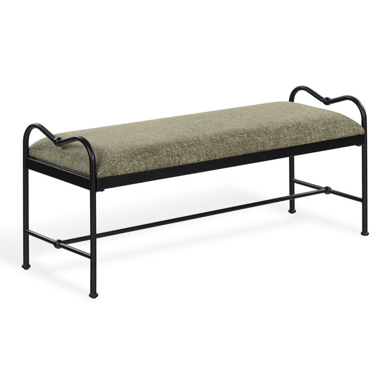 Banc en métal Floravanti, Vert olive