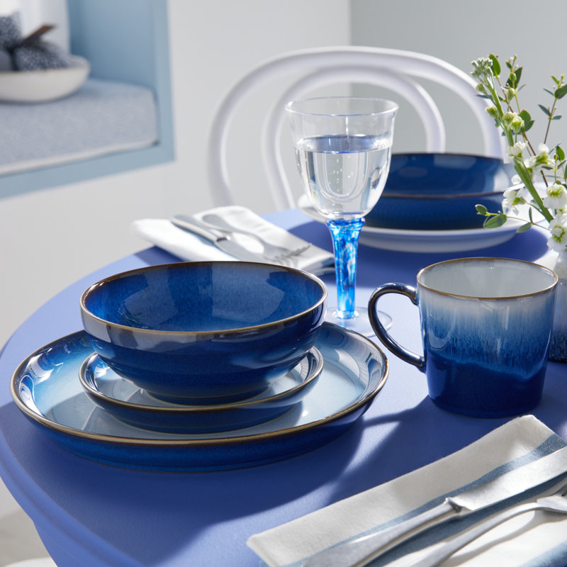 Denby Blue Haze Coupe Dinner Plate