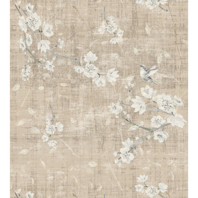 Chinoiserie Animal Print Metallic Wallpaper Roll