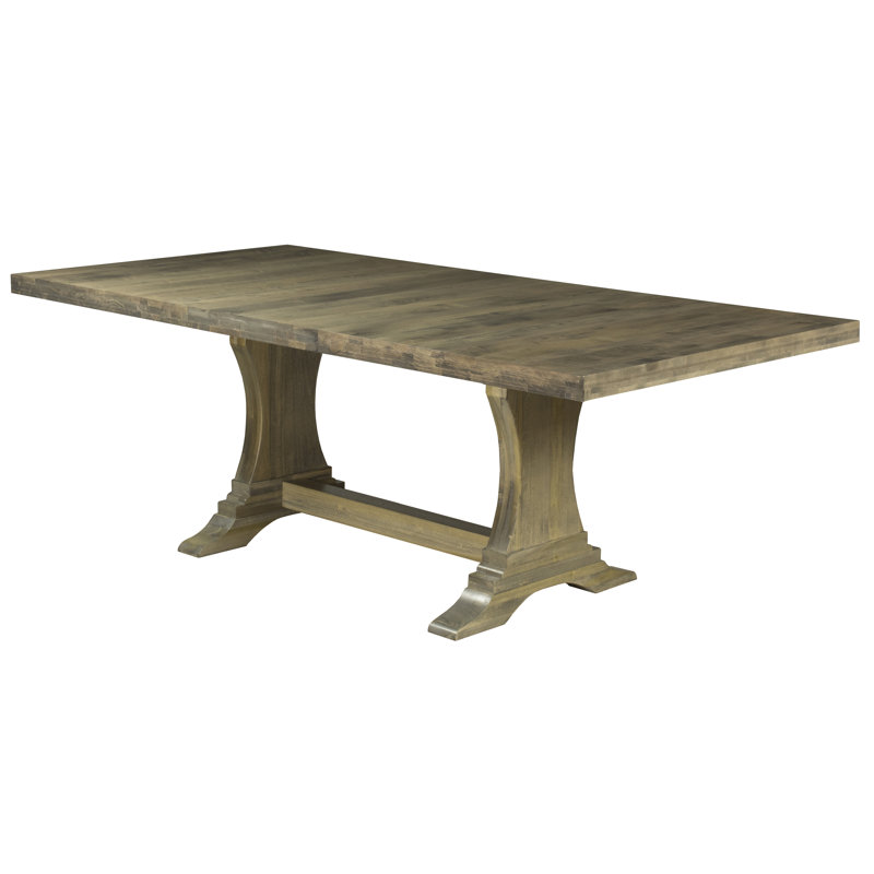 Table de salle à manger Augusto, H 29,75 po x L 72 po x l 42 po, Nantucket délavé