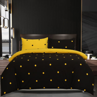 Microfiber Flora Reversible Duvet Cover with Pillowcases