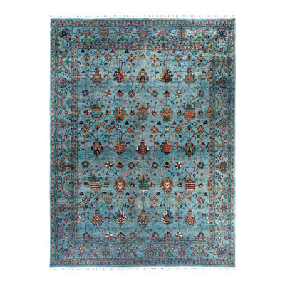 One-of-a-Kind Rectangle 9' x 11'10" Rectangle Wool Area Rug in