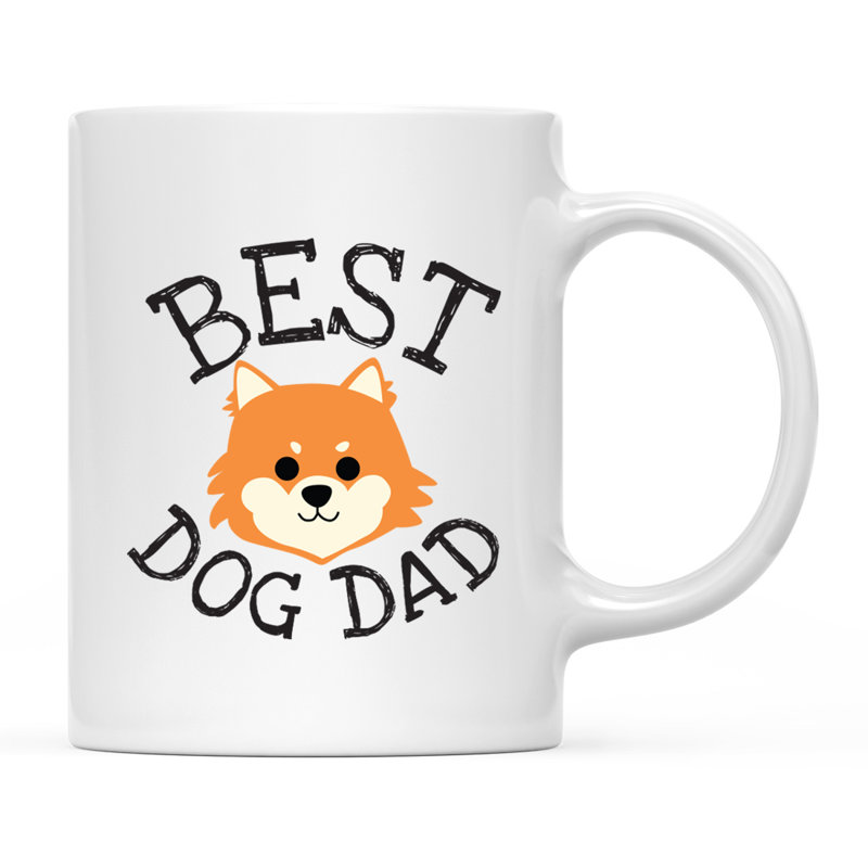 Tasse à café Best Dog Dad, Loulou de Poméranie