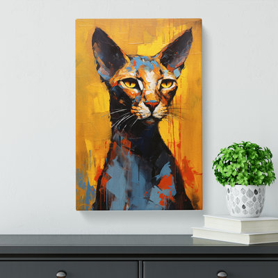 Egyptian Cat Gestural No.2 - Print