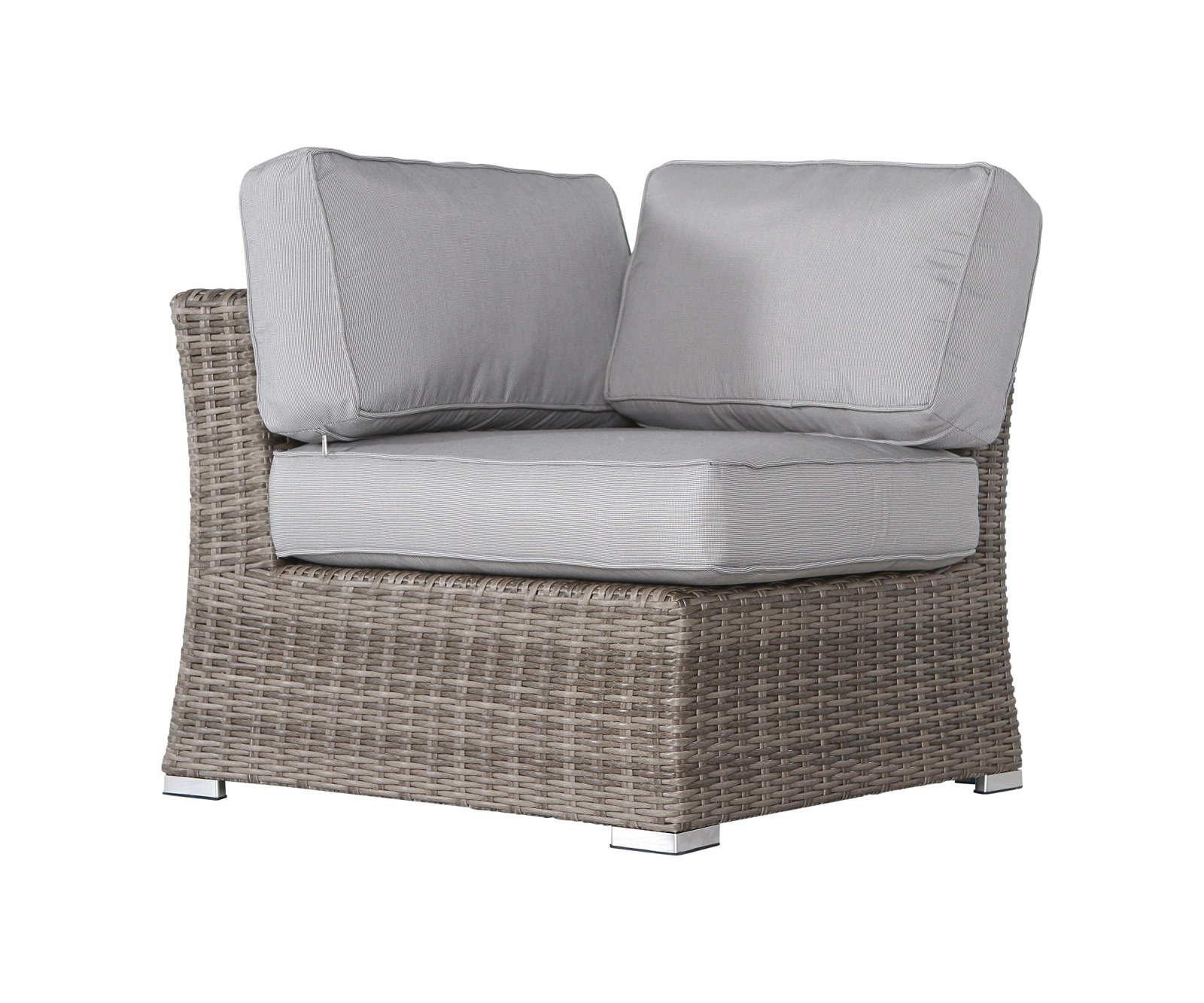 Saffi Wicker Fully Assembled 6 - Person Seating Group with Cushions, Mixed Gray
