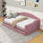 Upholstered Daybed with Trundle, USB and Type-C Charging Ports-1379929843