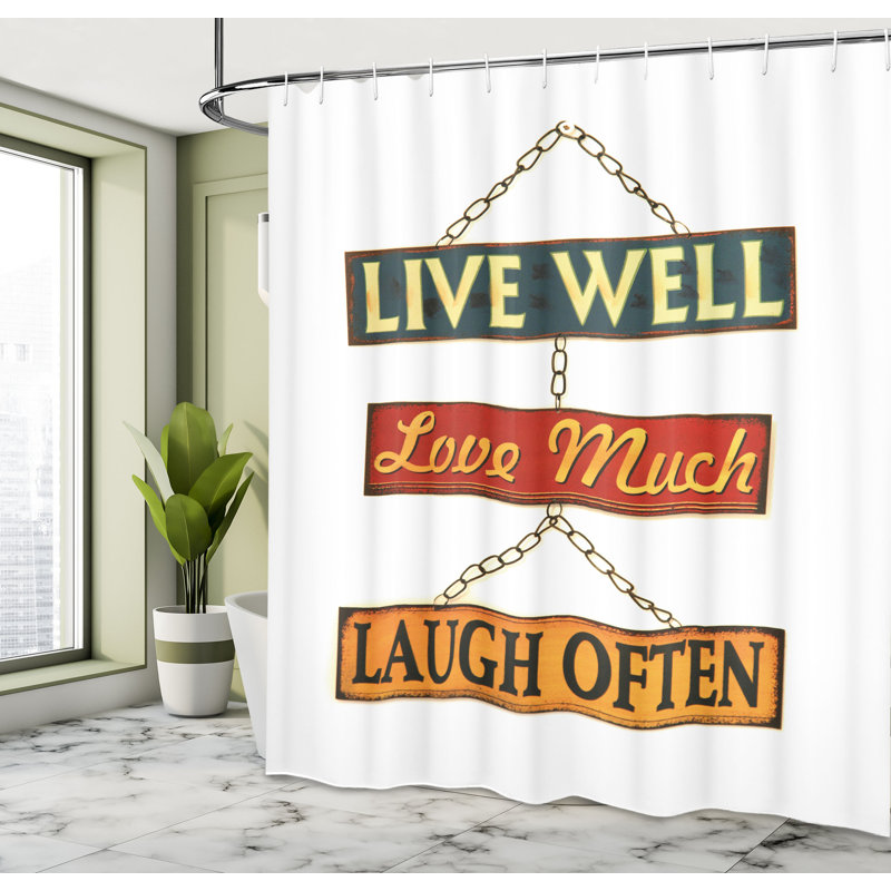 Shower Curtain with Hooks Included